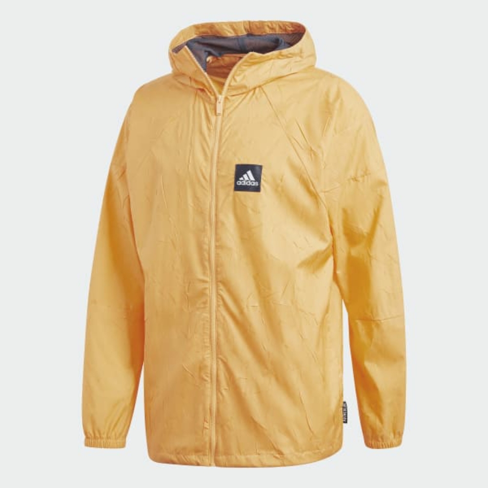 NWT Adidas W.N.D. Windbreaker Jacket Hooded Gold